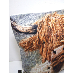 Poduszka Dekoracyjna Byk Krowa 3D 40x40cm